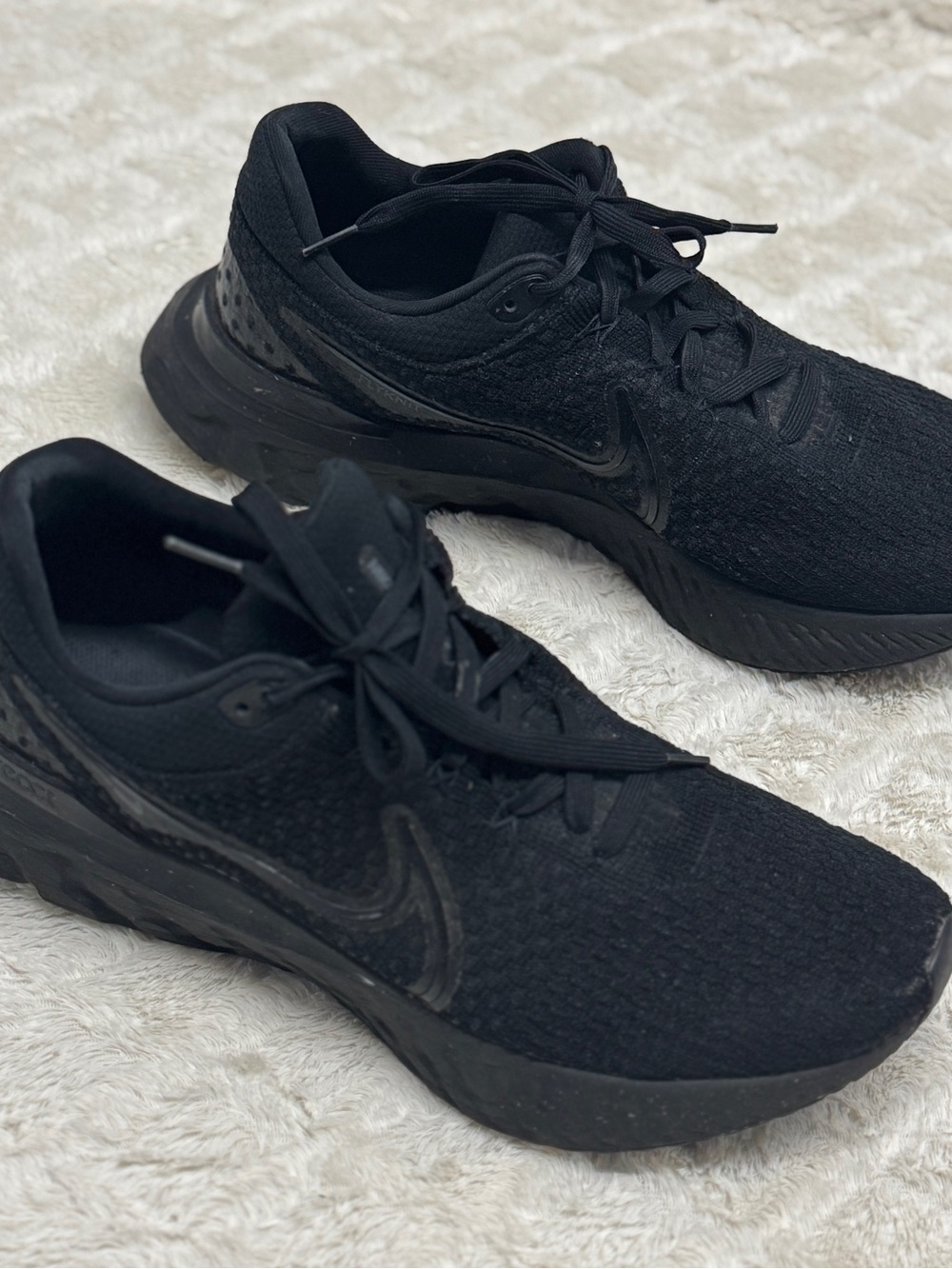 NIKE MENS React Infinity Run Flyknit 3 "Triple Black" DH5392 005